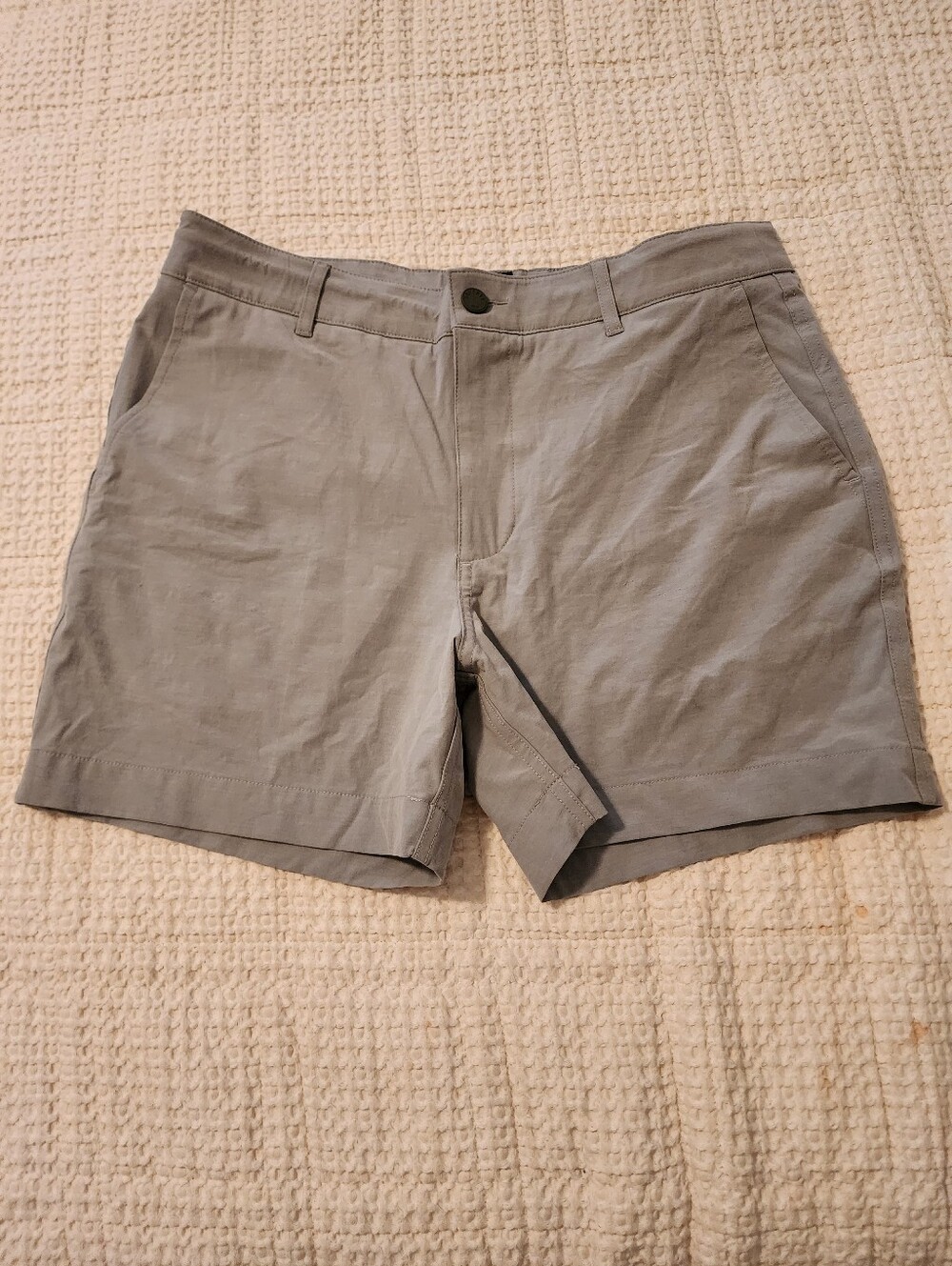 Men's Faherty All Day Shorts Lightweight Taupe Chino Sz 31 NWT